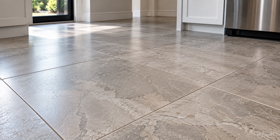 Tile floor installation